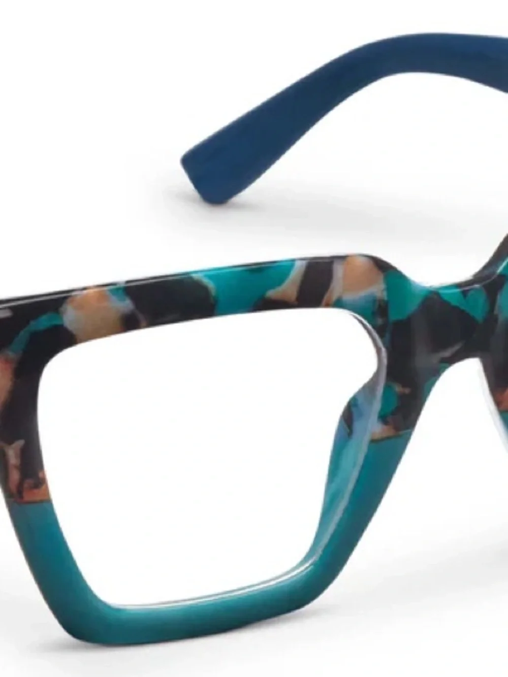 Peepers Bold Teal Tortoiseshell and Blue Women's 1.50 Progressive  Glasses